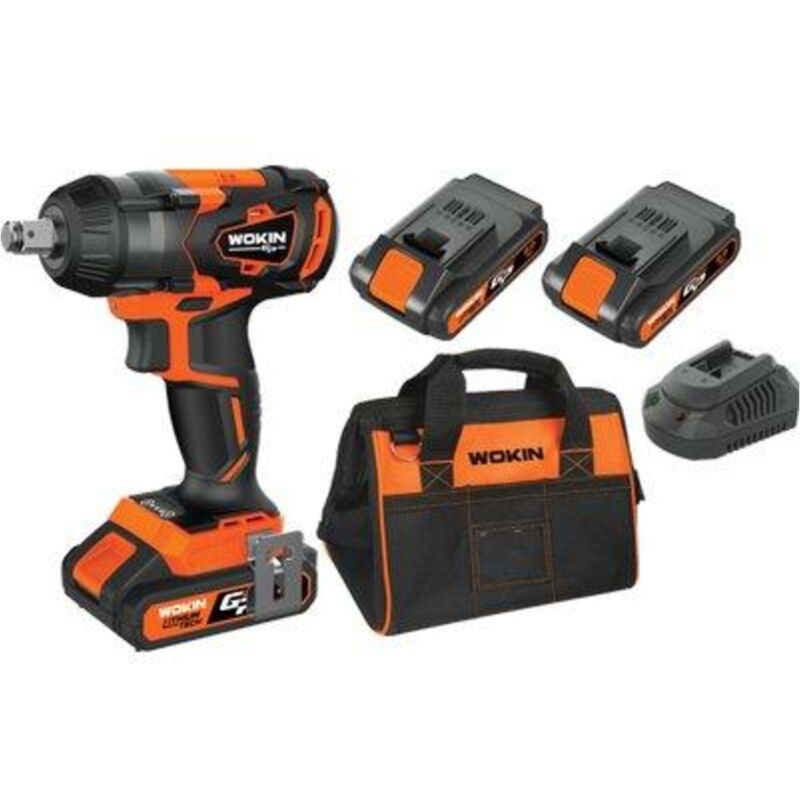 foto del prodotto wokin avvitatore impulsi batteria gp20v 620335 volt 20x2 ah 2,0 brushless borsa 1 pezzo