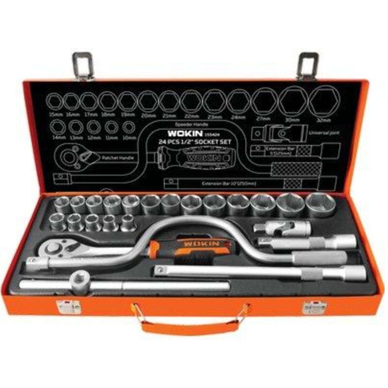 foto del prodotto wokin chiavi a bussola esagonali 1 2 155424 mm 10 32 cf pz 24