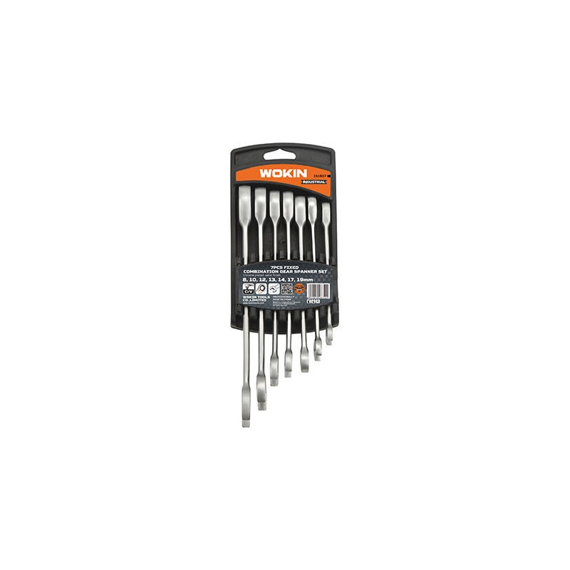 foto del prodotto wokin chiavi combinate a cricco fisso serie 151807 mm 8 19 cf pz 7