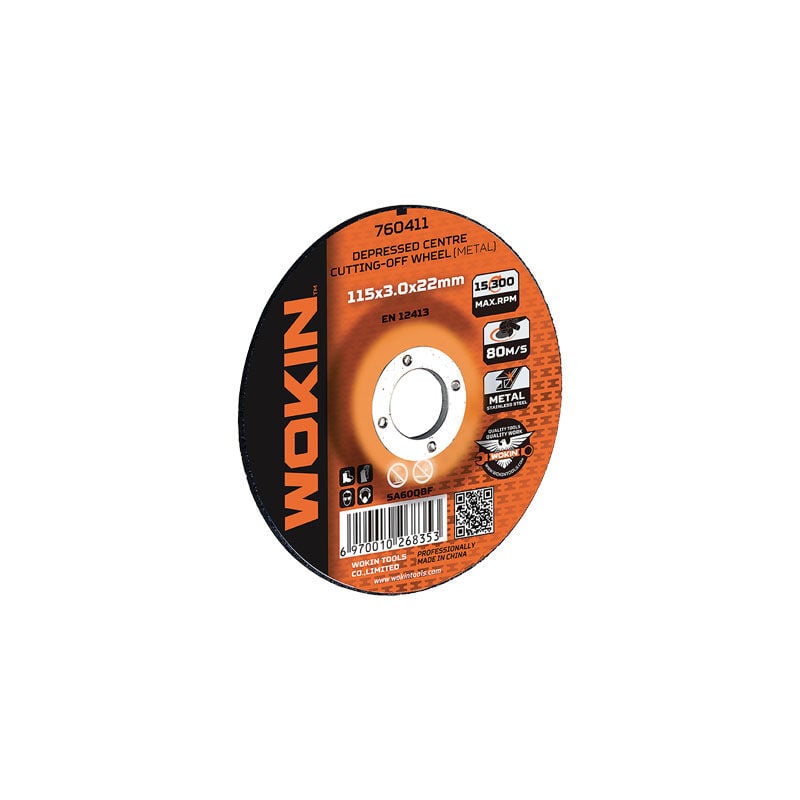 foto del prodotto wokin disco abrasivo taglio ferro depresso 760 mm 230x22,2 h.mm 3 760423