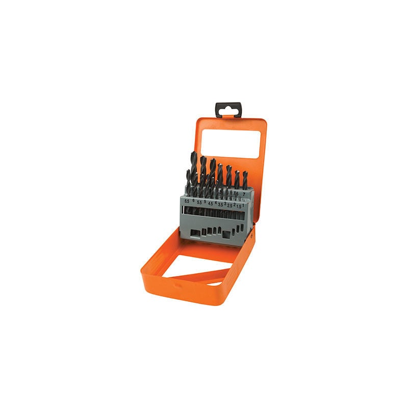 foto del prodotto wokin punte trapano hss astuccio 751019 mm 1,0 10,0 cf pz 19