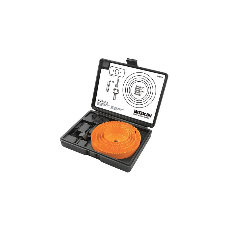foto del prodotto wokin seghe a tazza serie 756708 legno pvc cartongesso mm 64 127 cf pz 8