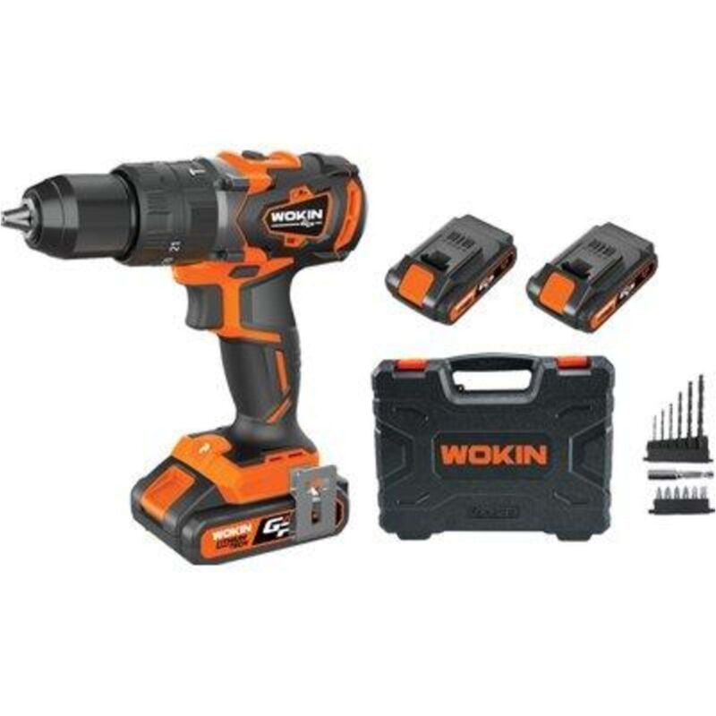 foto del prodotto wokin trapano a percussione batt gp20v 620160 volt 20x2 ah 2,0 accessori valigia 1 pezzo