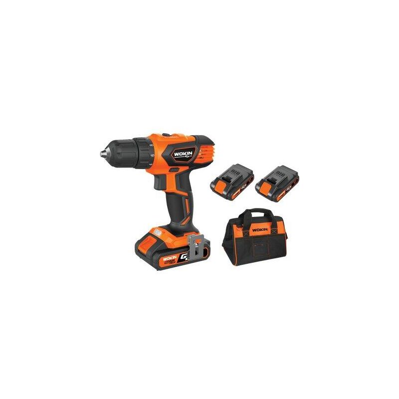 foto del prodotto wokin trapano avvit batteria gp20v 622035 volt 20x2 ah 2,0 softbag