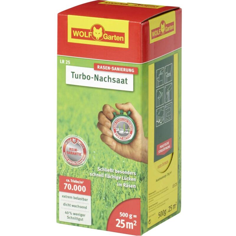foto del prodotto wolf garten 3826020 prato riseminato turbo per 25 m 1 pz.