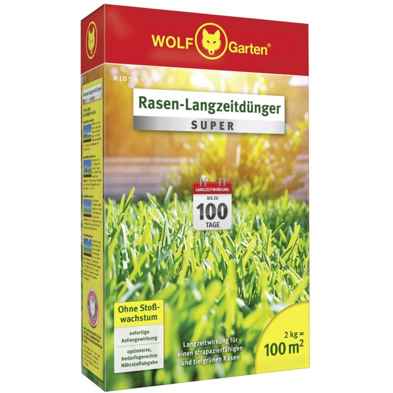 foto del prodotto wolf garten 3831025 r ld 100 fertilizzante a lungo termine per prato 100 qm 1 pz.