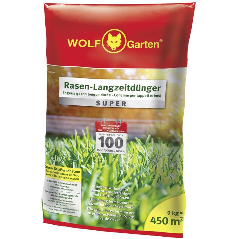 foto del prodotto wolf garten 3831045 r ld 450 concime a lungo termine per prato 450 mq 1 pz.