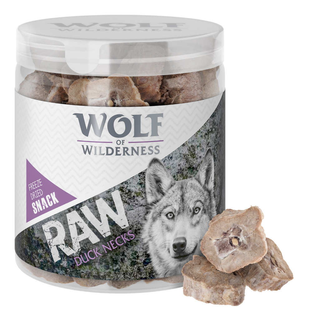 foto del prodotto wolf of wilderness borsa portasnack 90 g snack liofilizzati wolf of wilderness raw gole di anatra