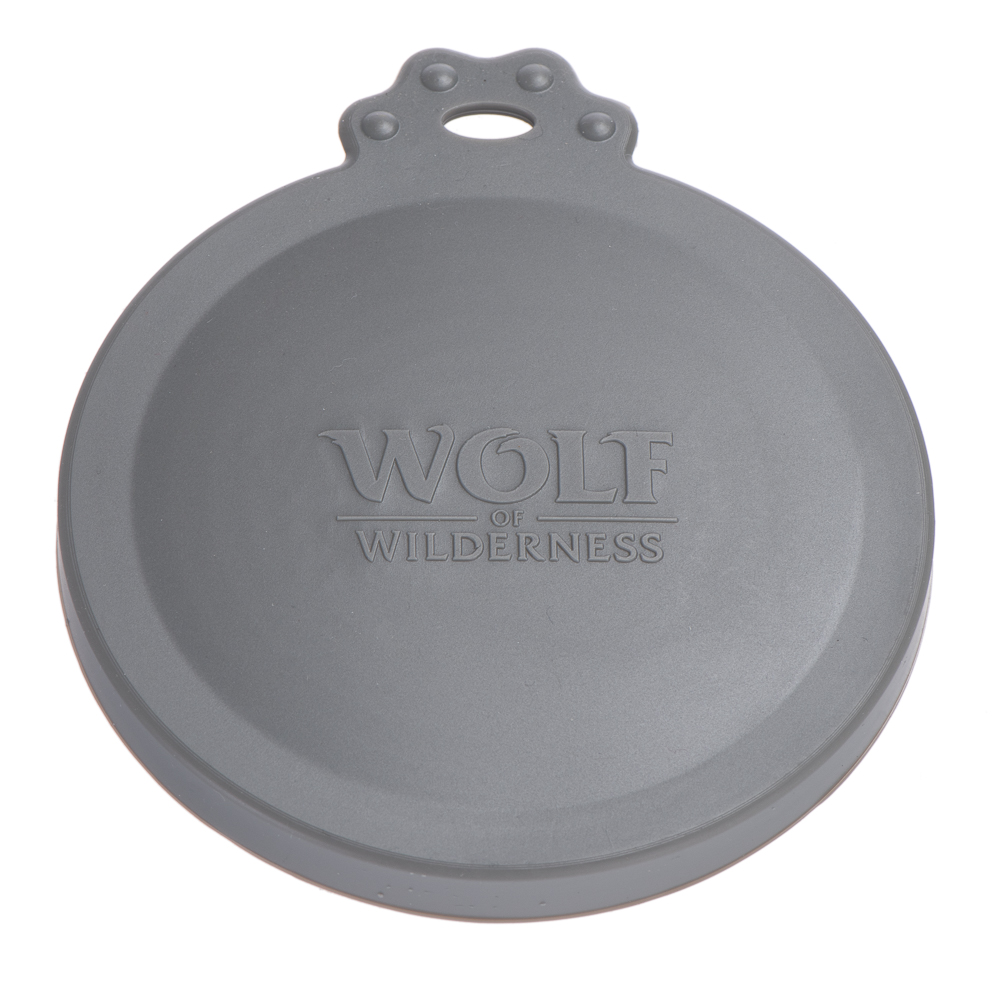 foto del prodotto wolf of wilderness coperchio per lattine 1 coperchio, 7,5 cm 400 g 10 cm 800 g 