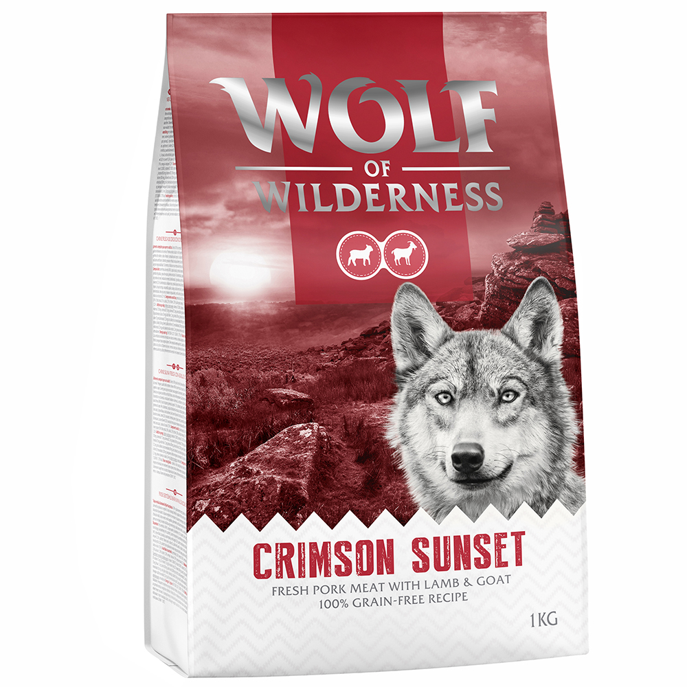 foto del prodotto wolf of wilderness crimson sunset agnello capra 1 kg