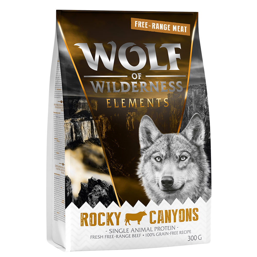 foto del prodotto wolf of wilderness free range meat crocchette e alimenti umidi per cani 300 g crocchette adult rocky canyons manzo allevato all aperto