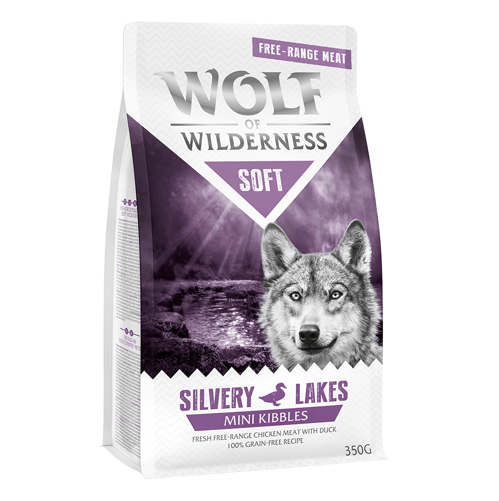foto del prodotto wolf of wilderness mini soft silvery lakes pollo anatra 350g