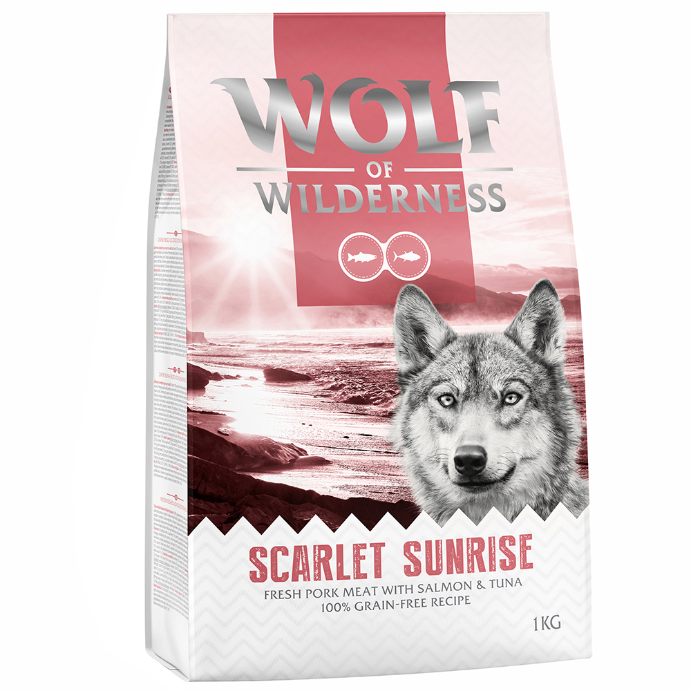 foto del prodotto wolf of wilderness scarlet sunrise salmone tonno crocchette per cani 1 kg