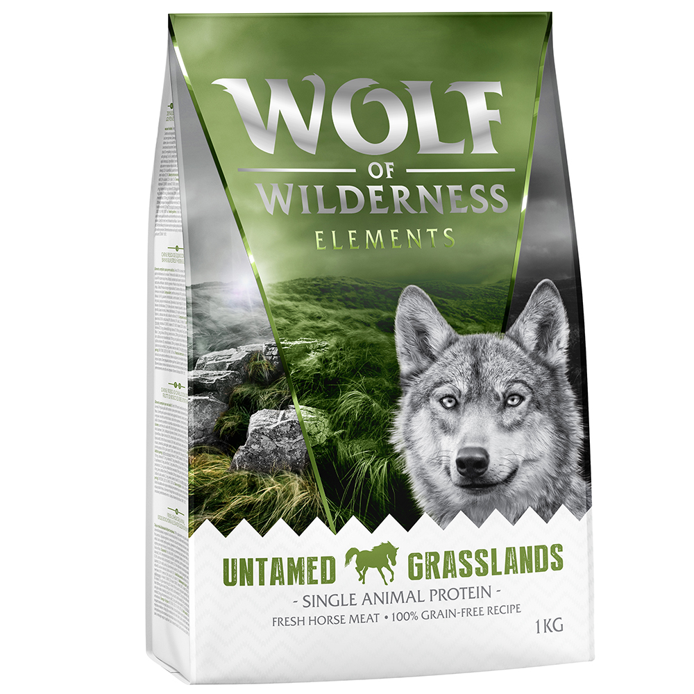 foto del prodotto wolf of wilderness sensitiv untamed grasslands cavallo crocchette cane 1 kg