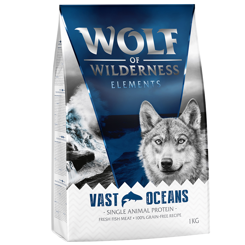 foto del prodotto wolf of wilderness sensitiv vast oceans pesce crocchette per cane 1 kg