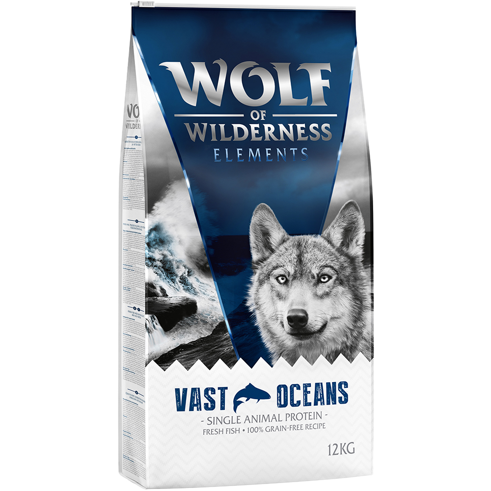 foto del prodotto wolf of wilderness sensitiv vast oceans pesce crocchette per cane 12 kg