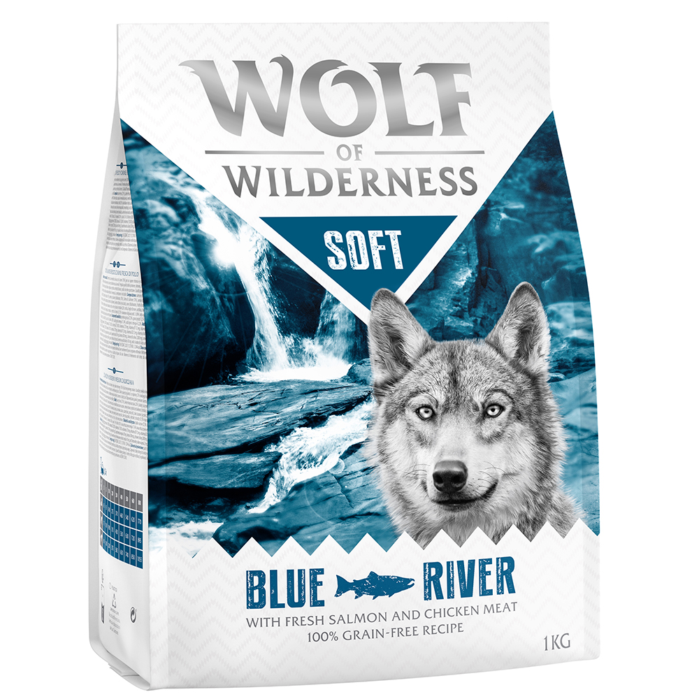 foto del prodotto wolf of wilderness soft blue river salmone crocchette per cani 1 kg