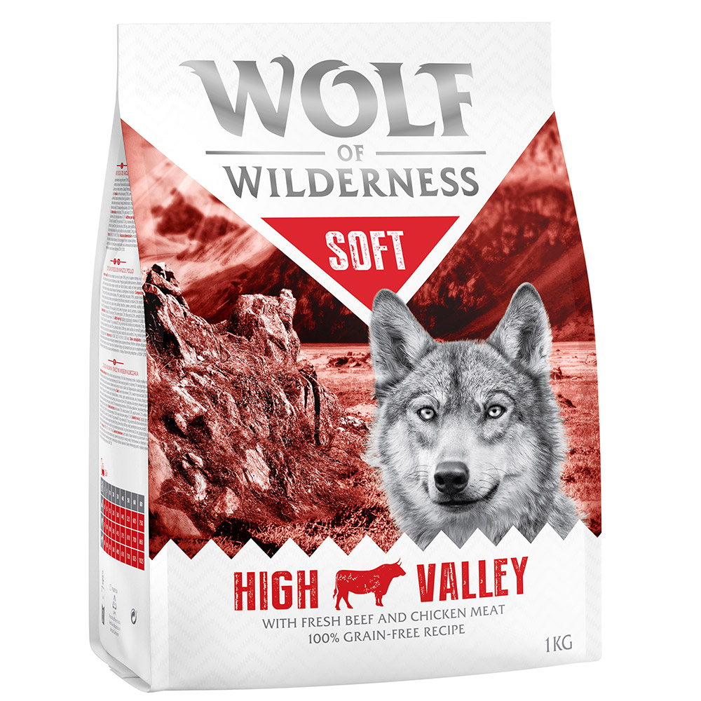 foto del prodotto wolf of wilderness soft high valley manzo crocchette per cani 1 kg