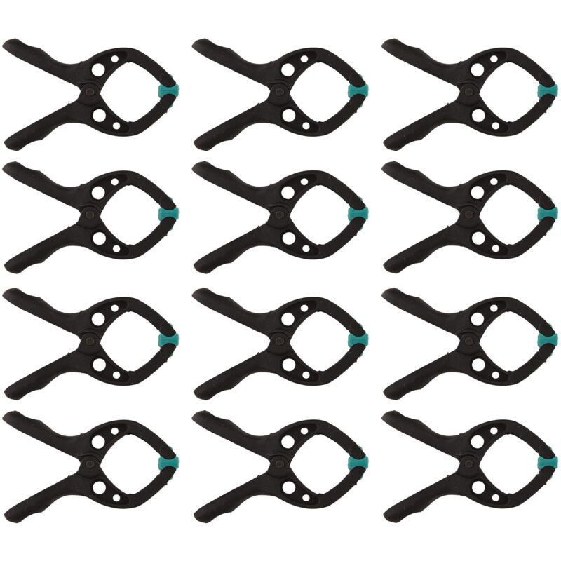 foto del prodotto wolfcraft 12 morsetti a molla mini 30 i 8653000 i versatile e universale ideale per lavori di casa, hobby e progetti fai da te