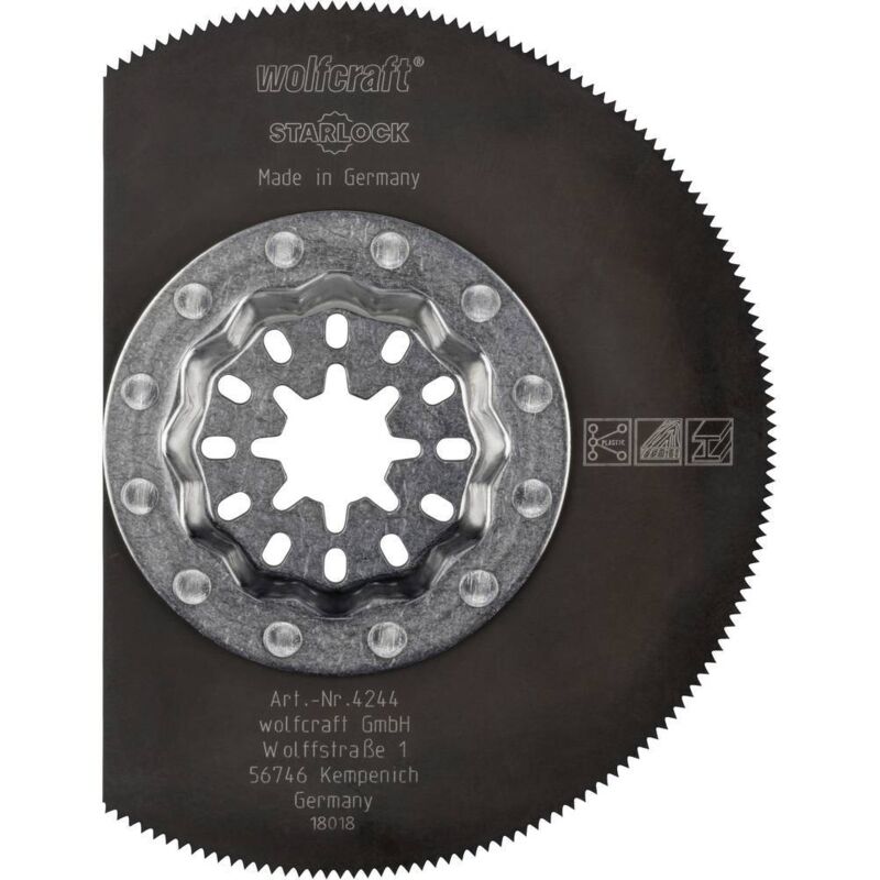 foto del prodotto wolfcraft 4244000 lama da taglio segmentata 85 mm 1 pz.