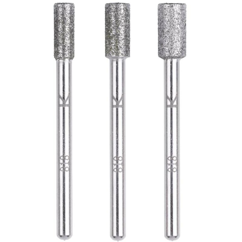 foto del prodotto wolfcraft 5987000 kit di punte diamantate, a forma di cilindro, 3 pz. 1 kit