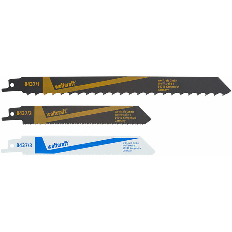 foto del prodotto wolfcraft lama sega 8437000 3 pezzi