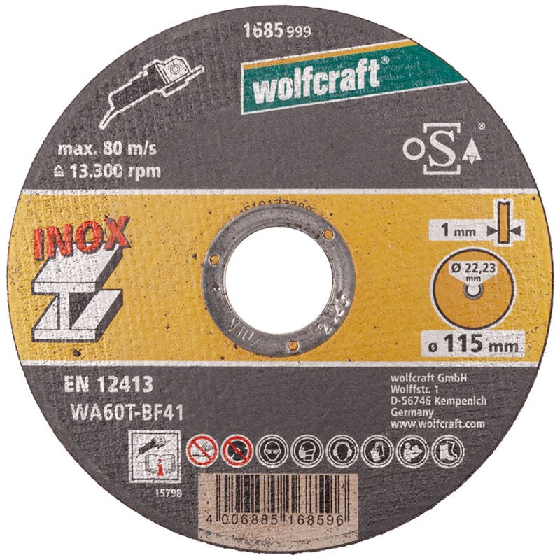 foto del prodotto wolfcraft lame da taglio 8462000 115 mm 10 pezzi 