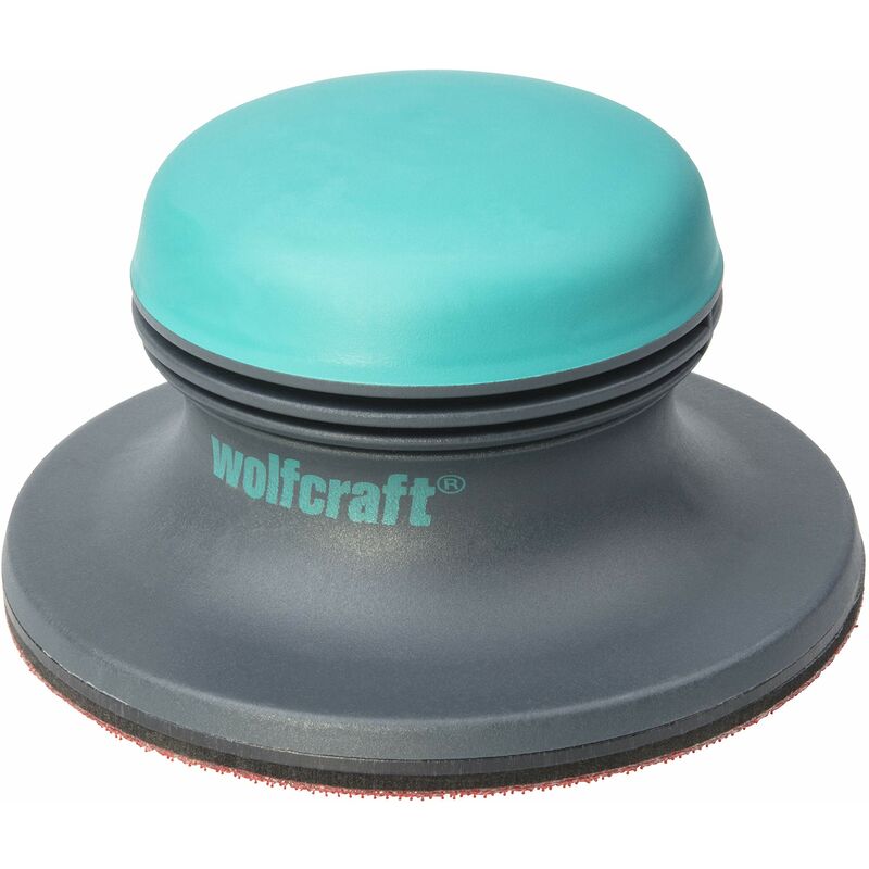 foto del prodotto wolfcraft levigatrice per superfici i 5894000 i con panno in velcro per il cambio rapido della carta abrasiva i 125 mm i per una levigatura veloce