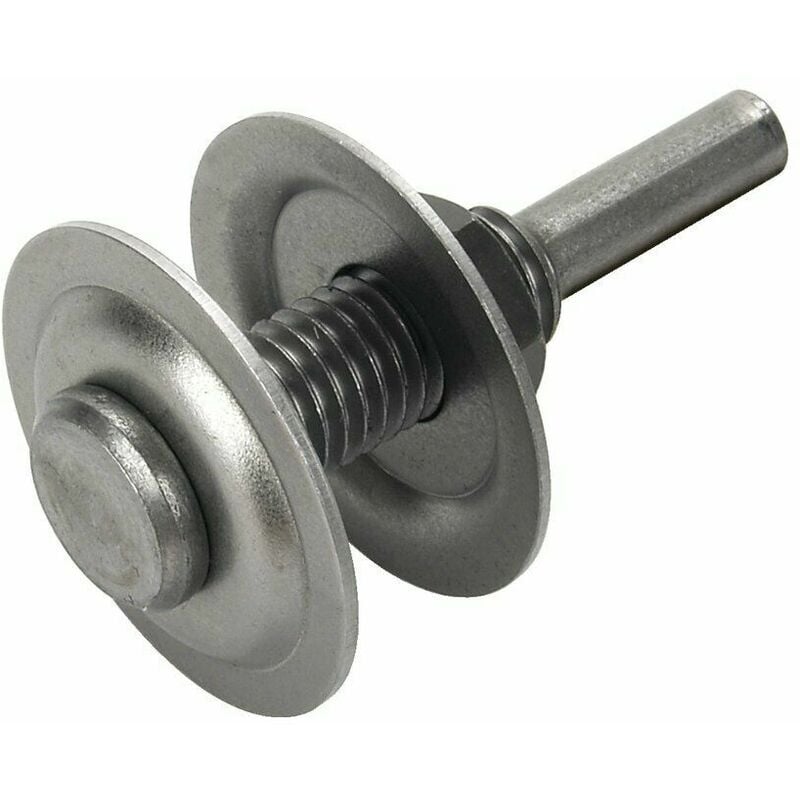 foto del prodotto wolfcraft perno fissaggio dischi abrasivi 10 13 mm alberino mandrino codolo dimensione 10 mm codolo 6 mm