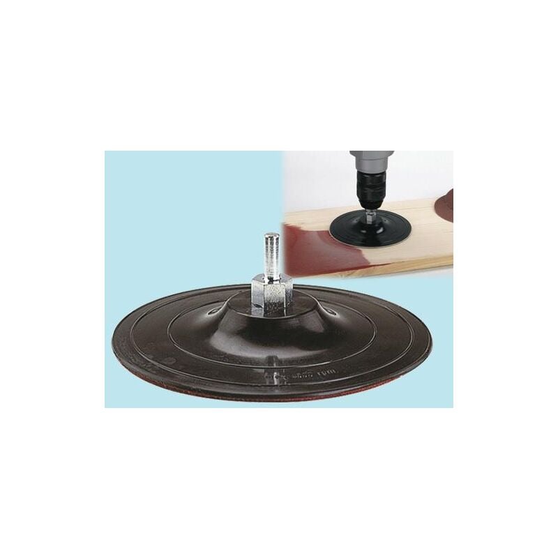 foto del prodotto wolfcraft platorelli platorello velcrato gomma 125 mm codolo 8 mm