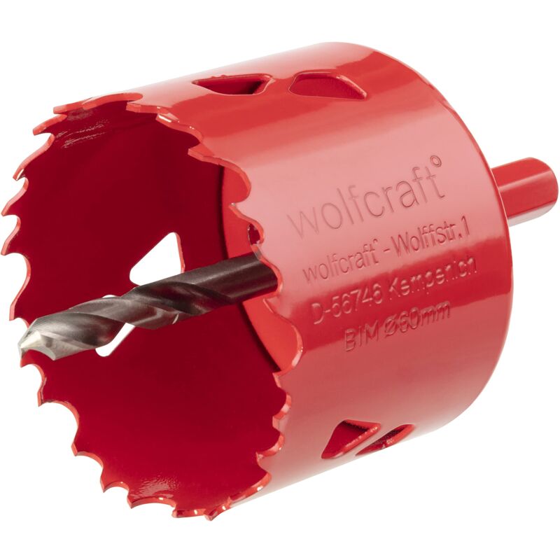 foto del prodotto wolfcraft sega a tazza bim i 5484000 i per materiali per costruzioni a secco, legno, plastica e metalli, profondit di taglio 40 mm
