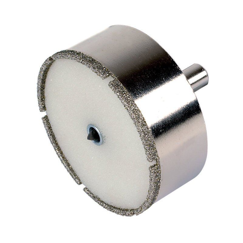 foto del prodotto wolfcraft sega a tazza diamantata ceramic con punta di centraggio e codolo i 8911000 i per l installazione di prese su piastrelle e piastrelle