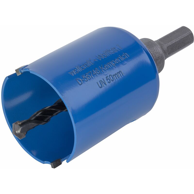 immagine 0 del prodotto wolfcraft sega a tazza universale con mandrino, premontata i 3879000 i impiego versatile nei materiali pi svariati, profondit di taglio 60 mm