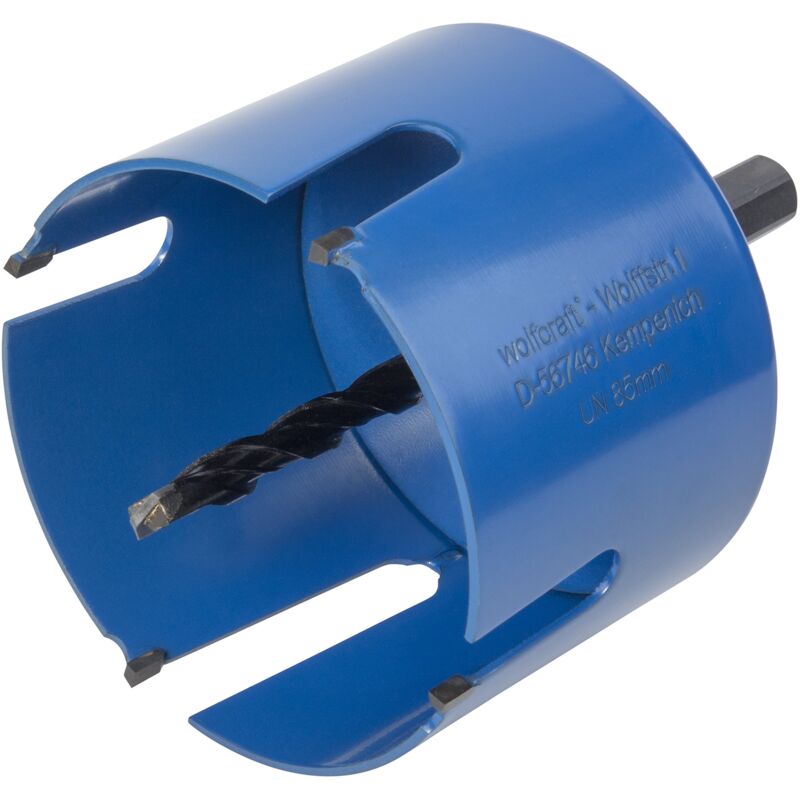 immagine 0 del prodotto wolfcraft sega a tazza universale con mandrino, premontata i 3885000 i impiego versatile nei materiali pi svariati, profondit di taglio 60 mm