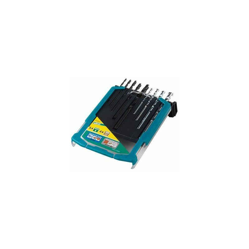 foto del prodotto wolfcraft set di punte da trapano per metalli e pietra 9 pezzi 7115000 