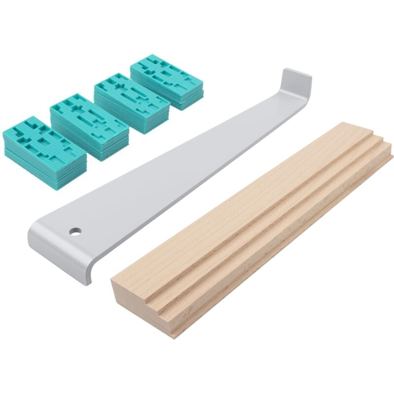 foto del prodotto wolfcraft set per la posa del laminato, parquet e sughero da 22 pezzi i 6931000 i sistema di base per la posa di pavimenti a un prezzo davvero