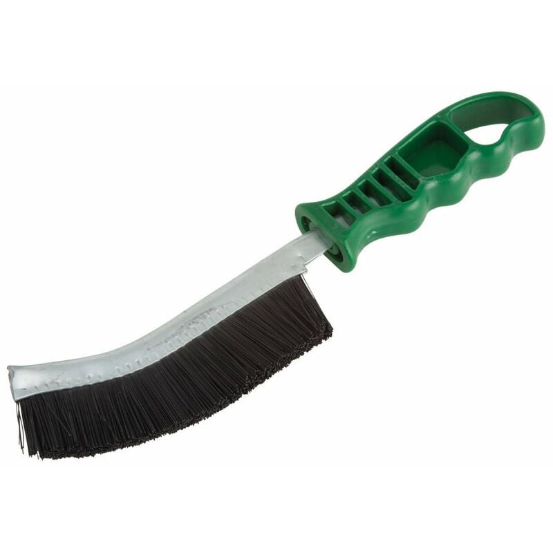 foto del prodotto wolfcraft spazzola manuale con filo di nylon i 2764000 i per lavori di pulizia e per una lucidatura delicata di legno e lamiera