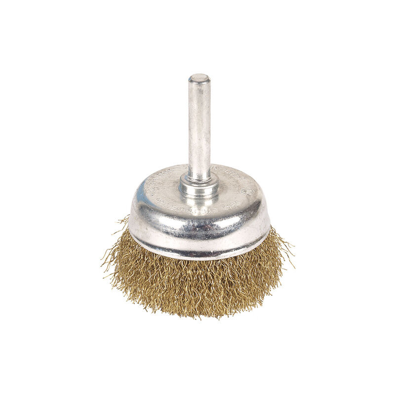 foto del prodotto wolfcraft spazzola metallica a tazza 50 mm, codolo 6 mm. 2112000