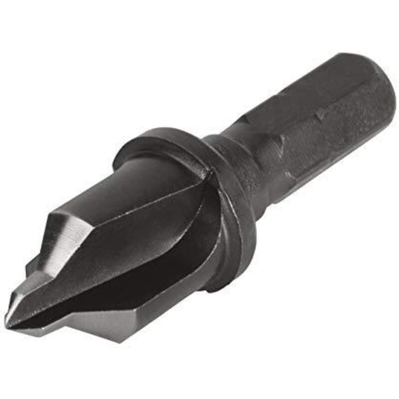 foto del prodotto wolfcraft - svasatore hss con battuta de profondità, 10 mm, codolo esagonale i 4382000 i funzione 2 in 1 per la preparazione di de giunti avvitati