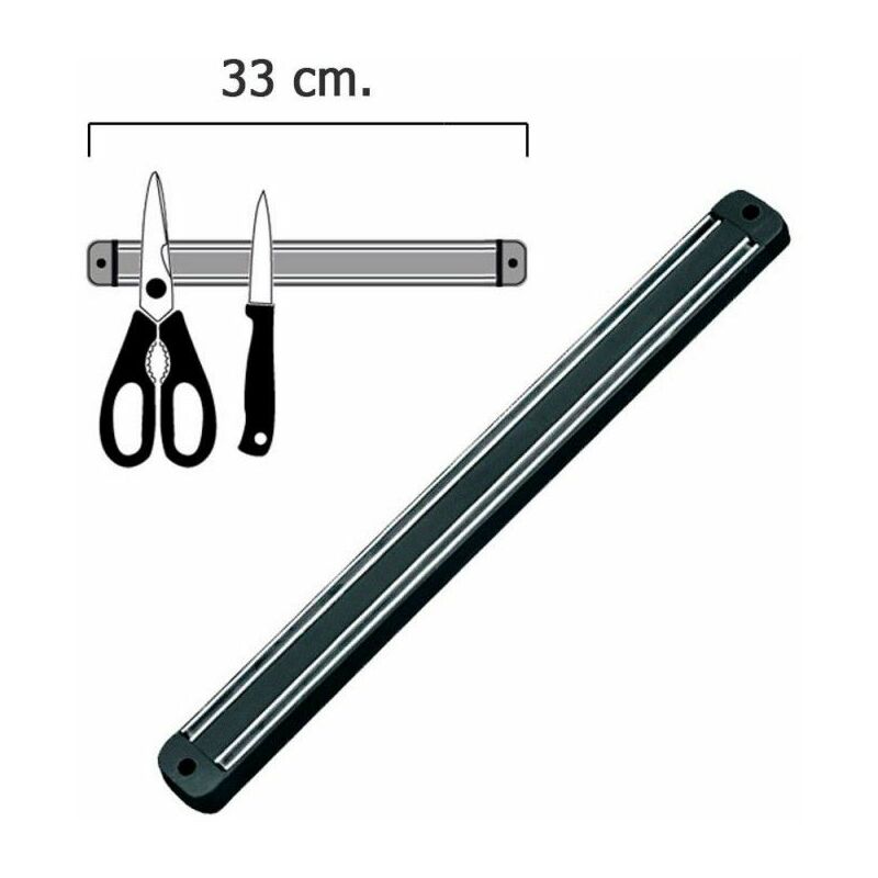 foto del prodotto wolfpack barra magnetica 33 cm. per appendere coltelli multiuso