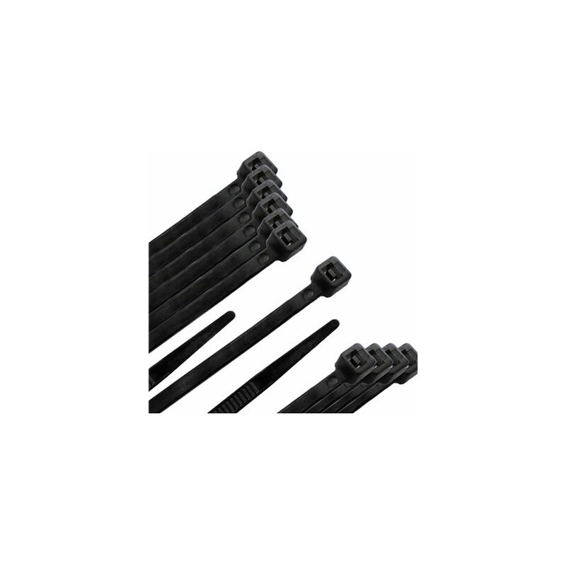 foto del prodotto wolfpack briglia 100 nylon. colore nero 2,5 x 200 mm. sacchetto 100 unit 