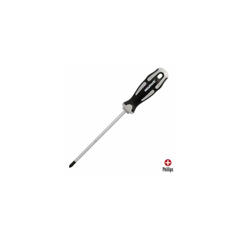 foto del prodotto wolfpack cacciavite phillips in acciaio s2 ph 2 x 6,0 x 150 mm
