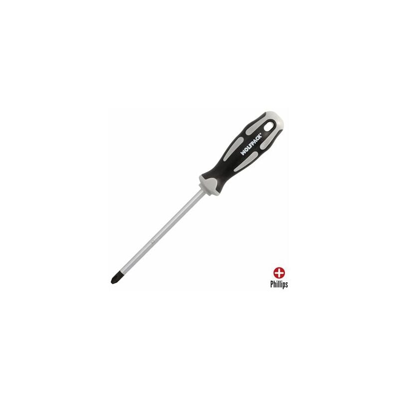 foto del prodotto wolfpack cacciavite phillips in acciaio s2 ph 3 x 8,0 x 150 mm
