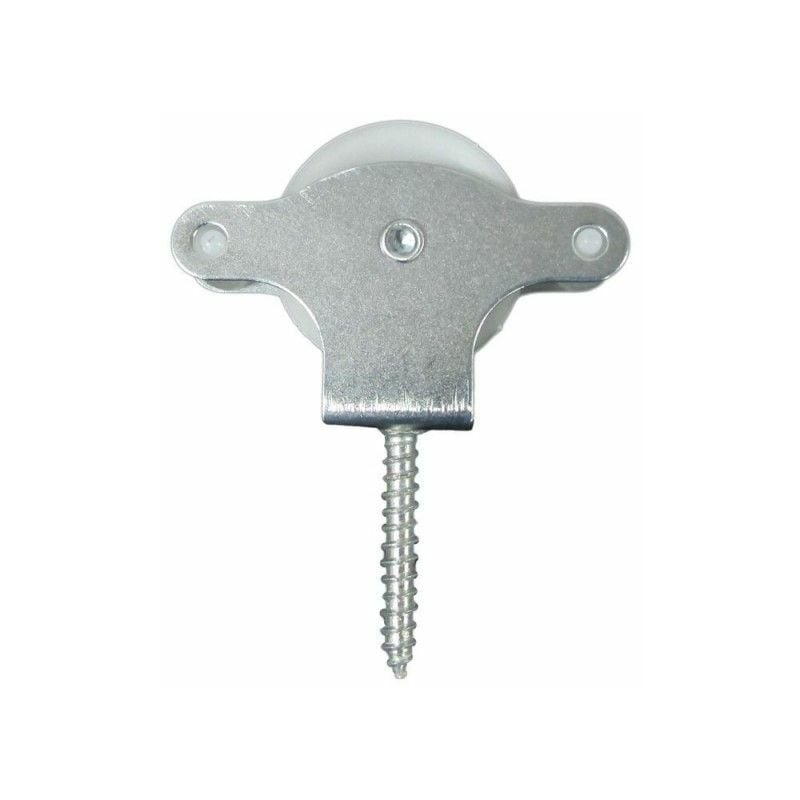 foto del prodotto wolfpack carrucola stendibiancheria zincata 40 mm. puleggia in plastica con bullone a vite