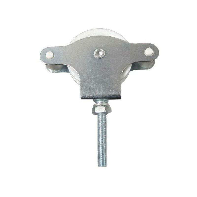 foto del prodotto wolfpack carrucola stendibiancheria zincata 40 mm. puleggia in plastica con vite