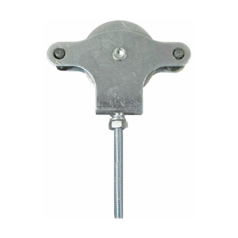 foto del prodotto wolfpack carrucola stendibiancheria zincata 60 mm. rullo in metallo con vite