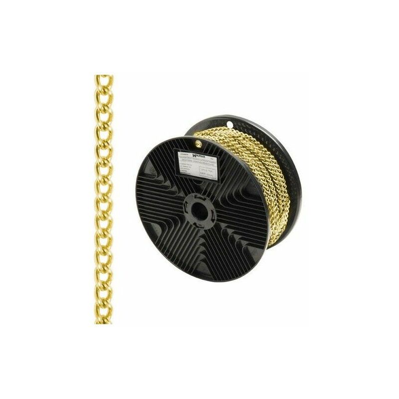 foto del prodotto wolfpack catena decorativa a cordolo d oro 2,0 mm. rotolare 20 metri