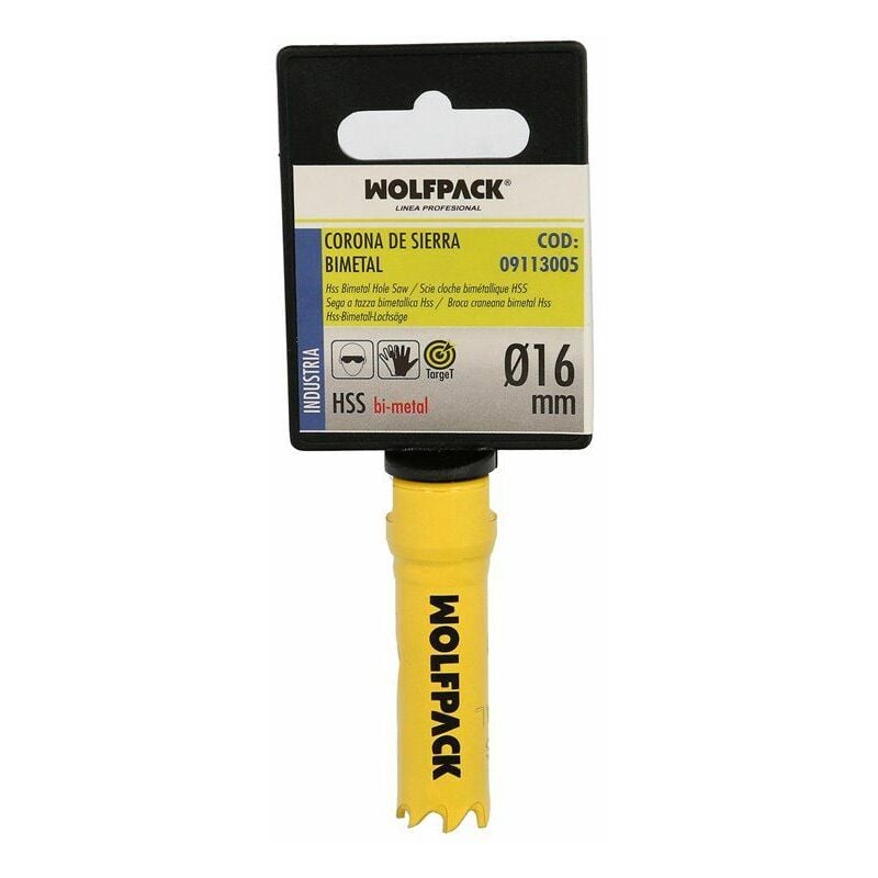 foto del prodotto wolfpack corona per sega bersaglio bimetallica 16 mm.