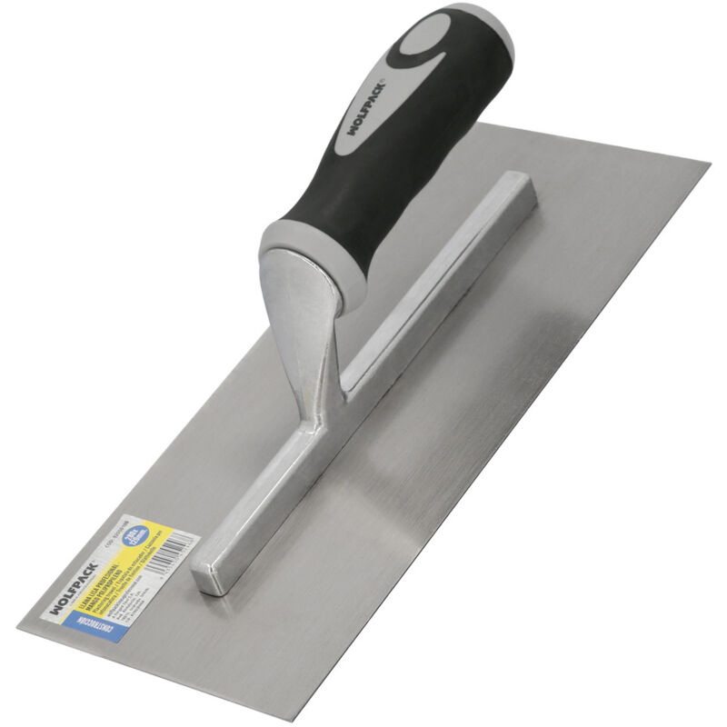 foto del prodotto wolfpack frattazzo professionale liscio manico in polipropilene 280x120 mm.