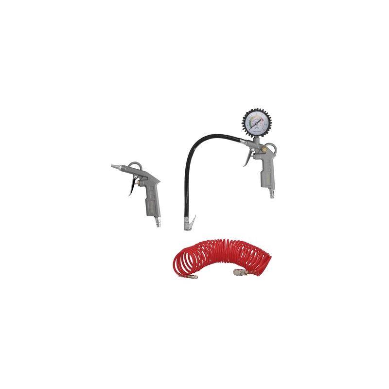 foto del prodotto wolfpack kit accessori compressore 3 pezzi con attacco rapido, set di utensili pneumatici per compressore.